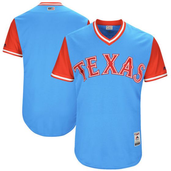 Men Texas Rangers Blank Light Blue New Rush Limited MLB Jerseys